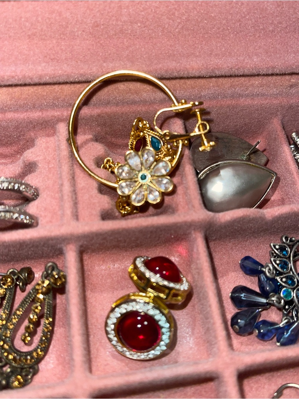 Earring Collection + Jewelry Box - Picture 3 of 8